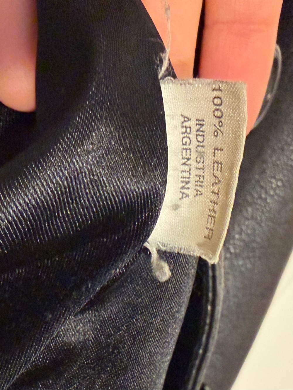 Guess Black Leather Button-Front Jacket - Picture 4 of 5